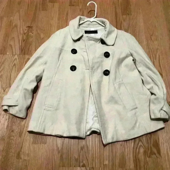 Zara Womens White Peacoat Size Medium - Picture 2 of 14